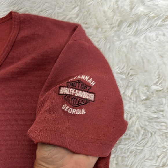 Harley-Davidson Fitted Red Short Sleeve Tee - Picture 4 of 7